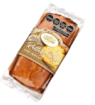 Pudding premium vainilla relleno con marroc.Cada caja contiene 8 unidades x 300grs.Cod. 6045