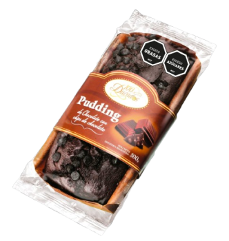 Pudding sabor chocolate con chips de chocolate.Presentación: Cada caja contiene 8 unidades x 300grs.Cod. 6019